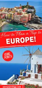 How to Plan a trip to Europe Pin Image