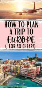 How to Plan a Trip to Europe Pin Image