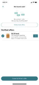 Redeeming an offer on the Ibotta App Review