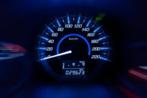 image of a cars odometer