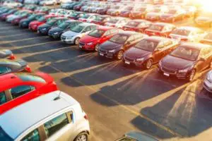 image of cars on a car lot