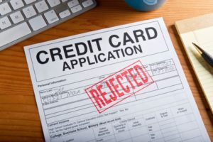 credit card application rejected